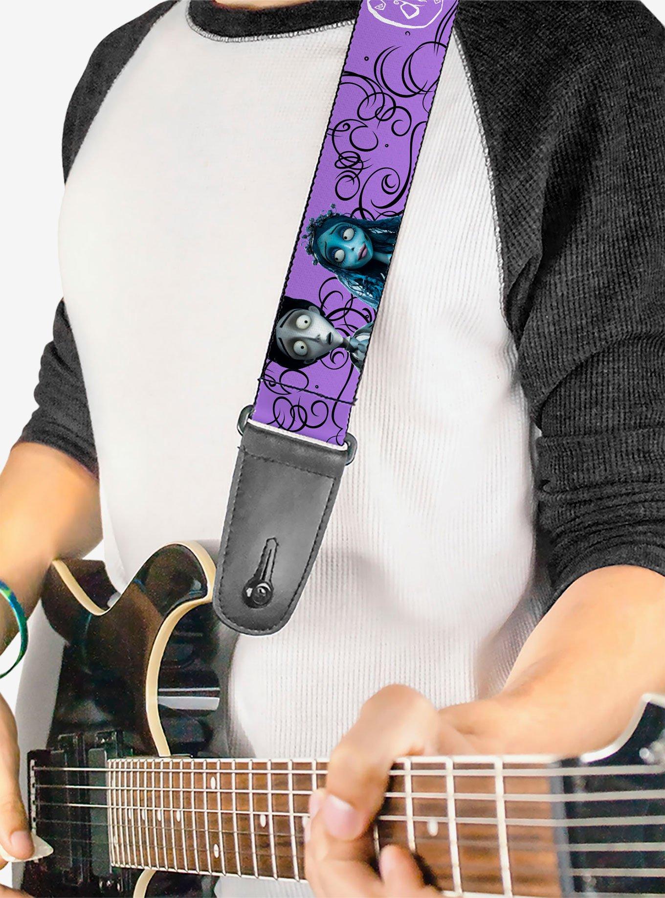 Corpse Bride Victor and Emily Living Marry the Dead Guitar Strap, , hi-res