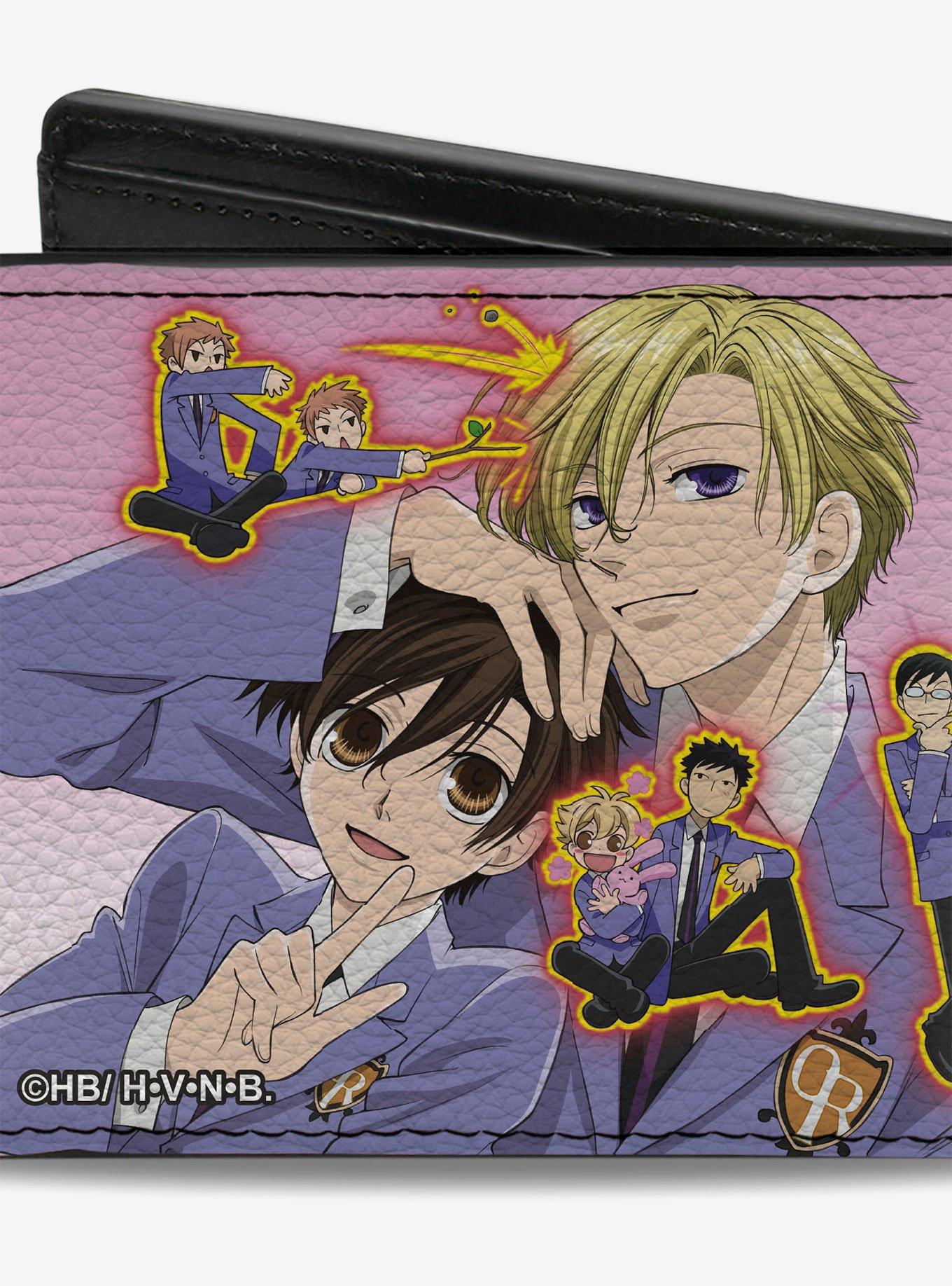Ouran High School Host Club Character Group Poses Bifold Wallet, , hi-res