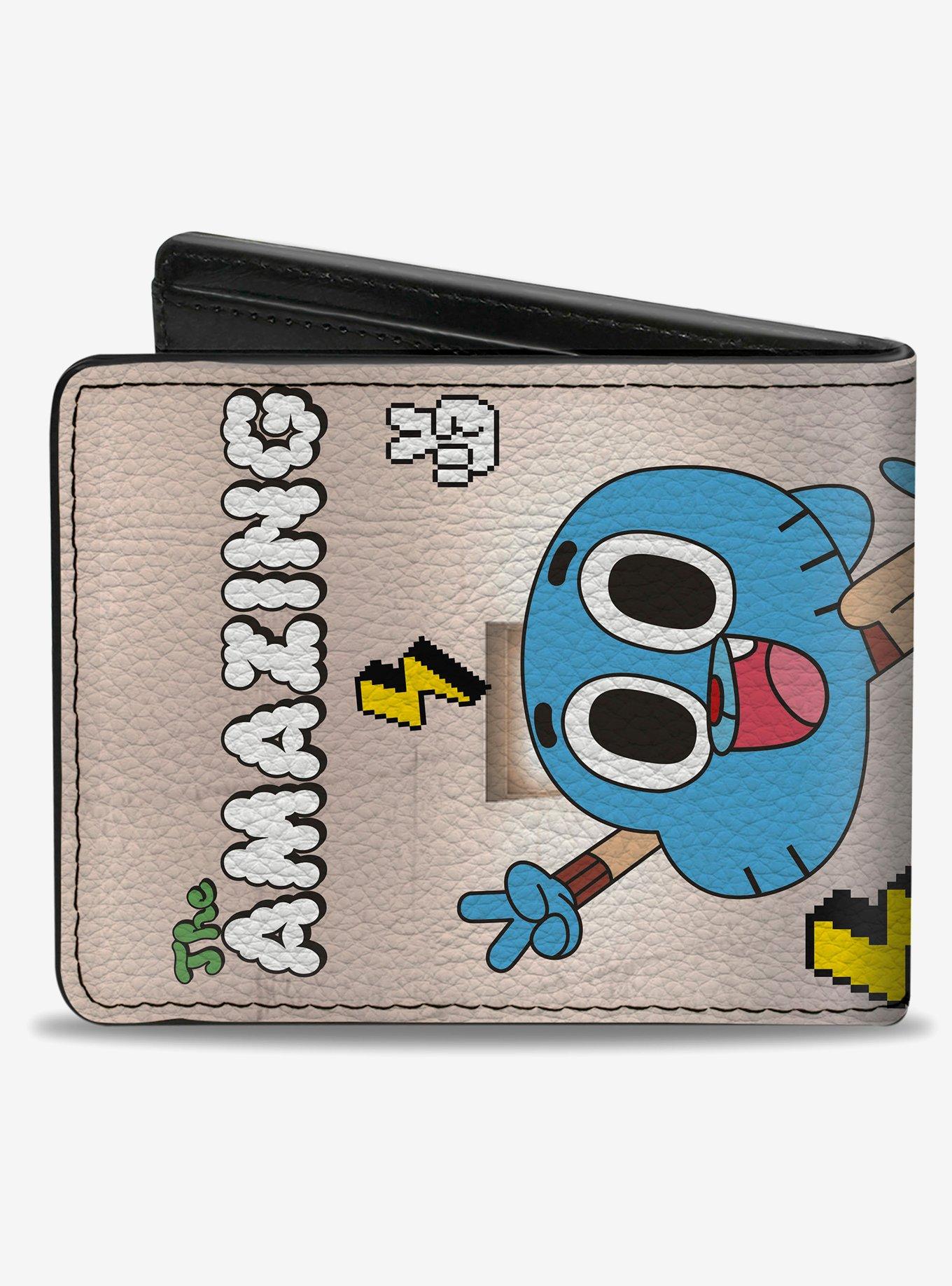 The Amazing World of Gumball Peace Pose with Darwin Bifold Wallet, , hi-res