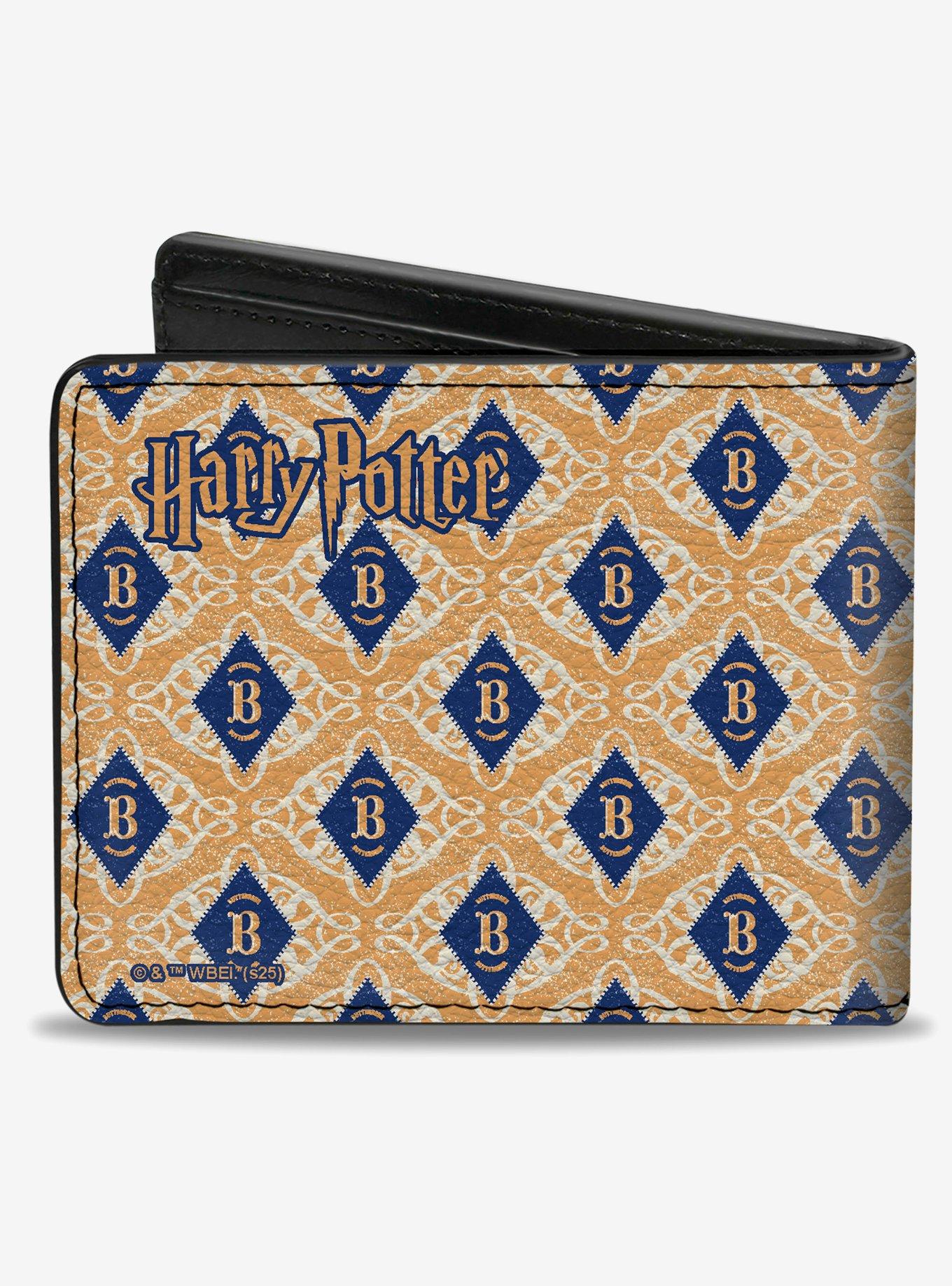 Harry Potter Butterbeer Diamonds Logo Blue Bifold Wallet, , hi-res