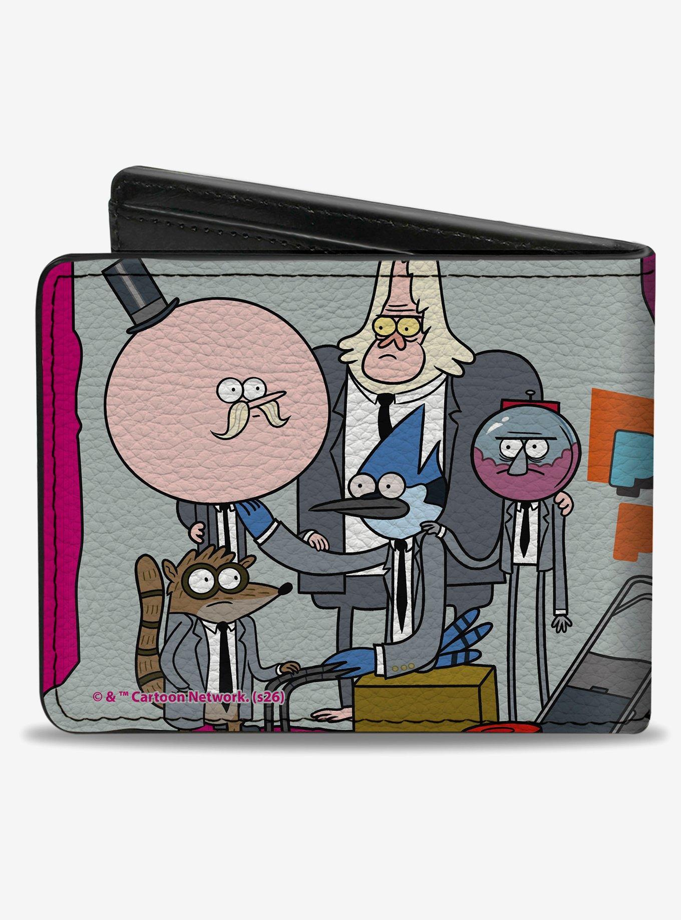 Regular Show Characters Group Posmo Party Pose Multi Bifold Wallet, , hi-res