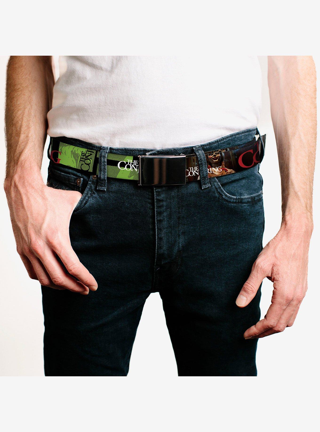 Annabelle Pose and Blocks Clamp Buckle Belt, , hi-res