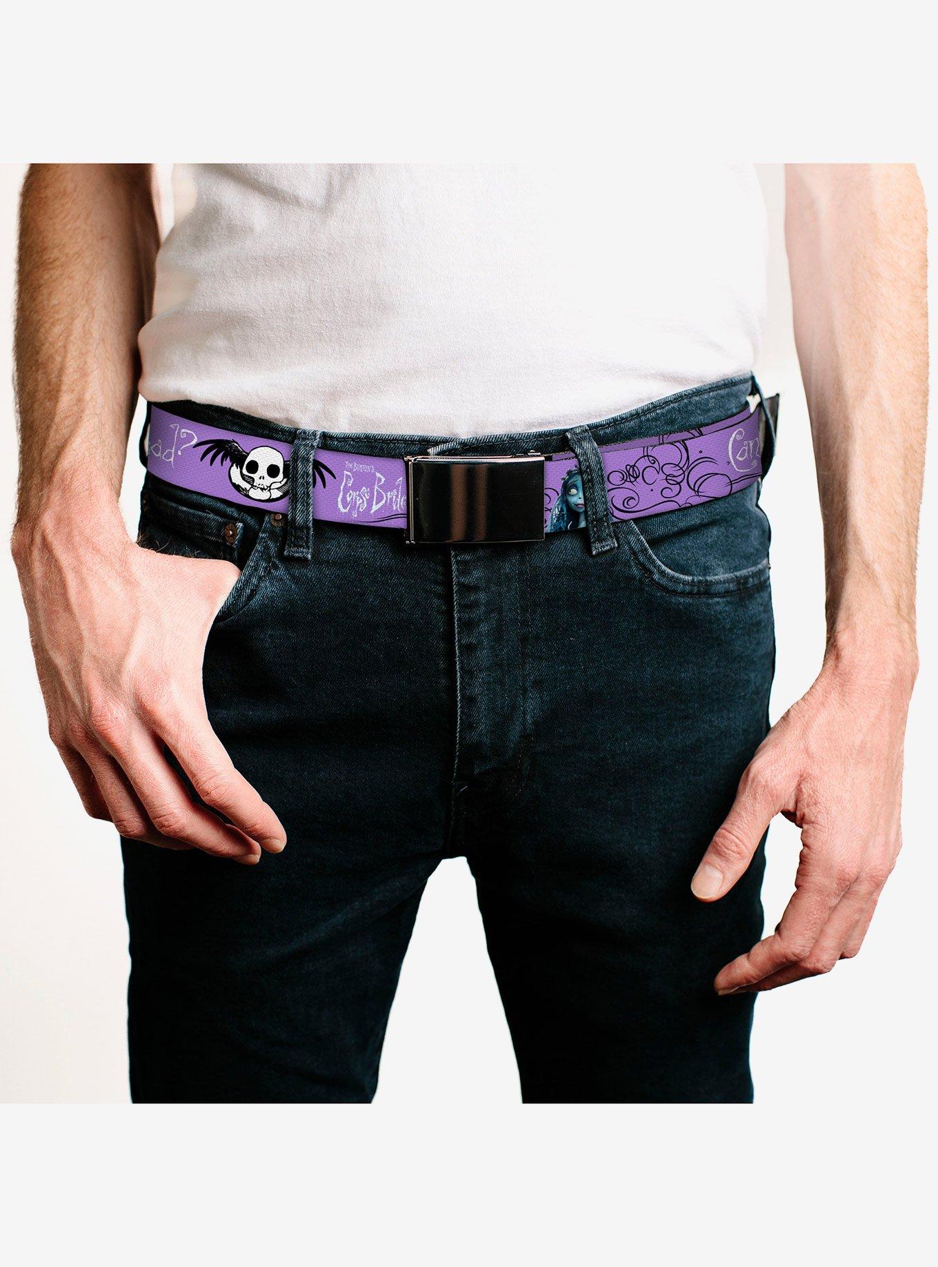 Corpse Bride Victor and Emily Living Marry the Dead Clamp Buckle Belt, , hi-res