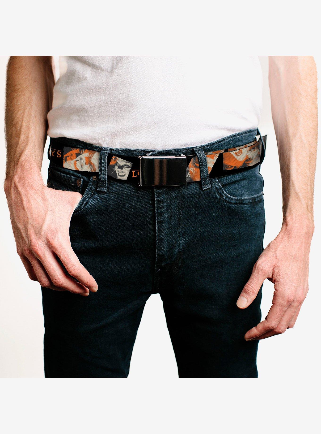 The Lost Boys David Pose Stacked and Title Logo Clamp Buckle Belt, , hi-res