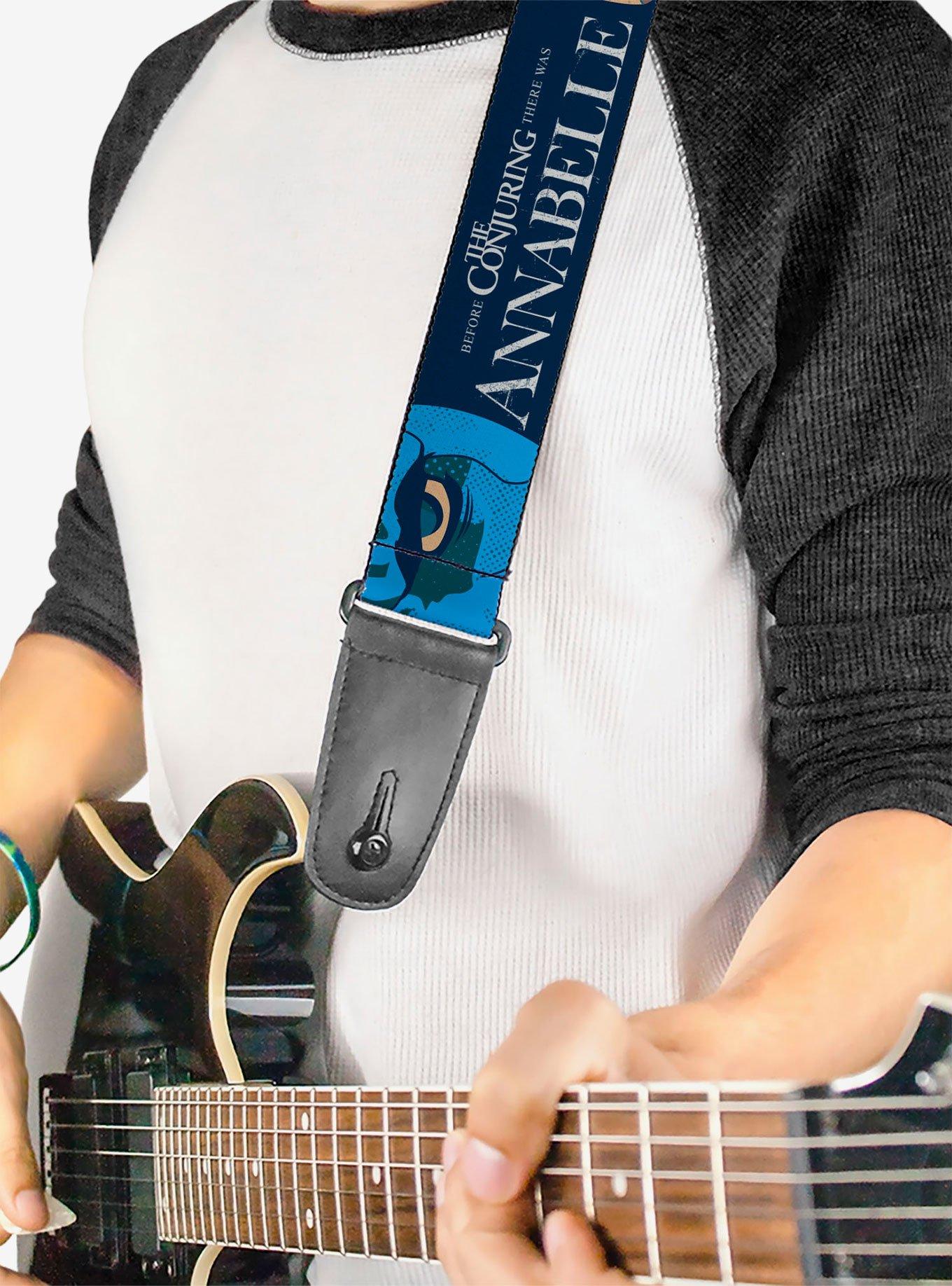 Annabelle Pop Art Scenes and Title Logo Multi Guitar Strap, , hi-res