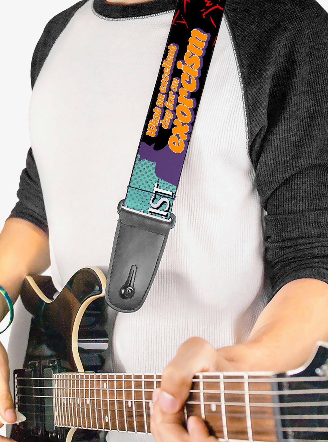 The Exorcist Regan Pop Art Excellent Day For An Exorcism Pose Guitar Strap, , hi-res