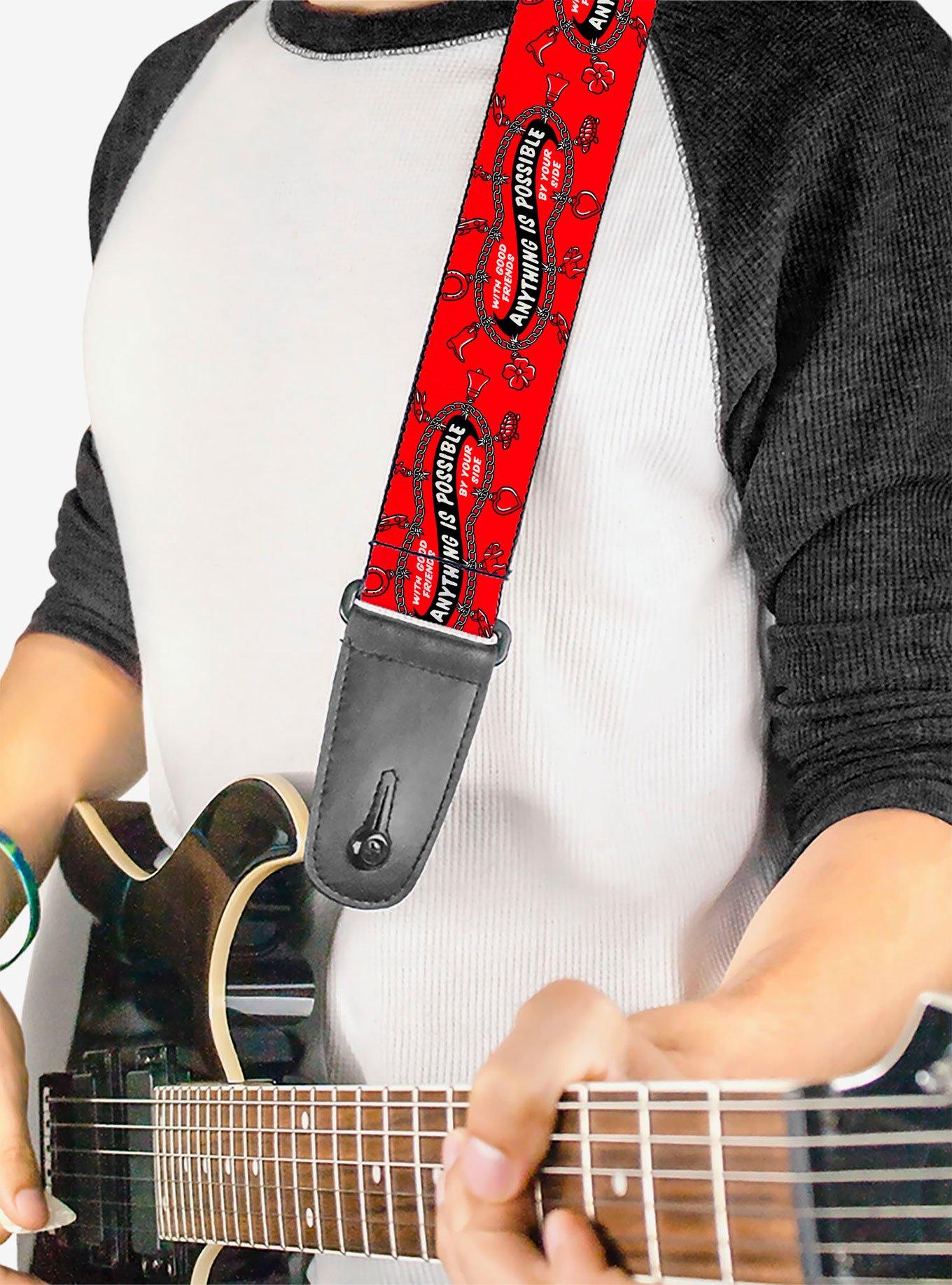 IT Welcome To Derry Anything Is Possible Charm Bracelet Red Guitar Strap, , hi-res