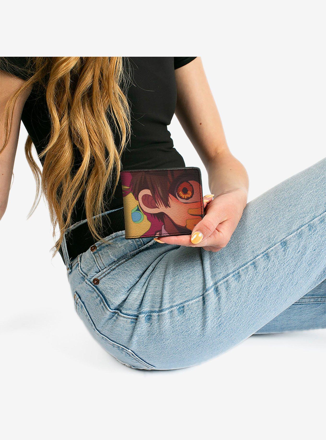 Toilet Bound Hanako-Kun Silencing Scene Close Up and Logo Bifold Wallet, , alternate - view 6
