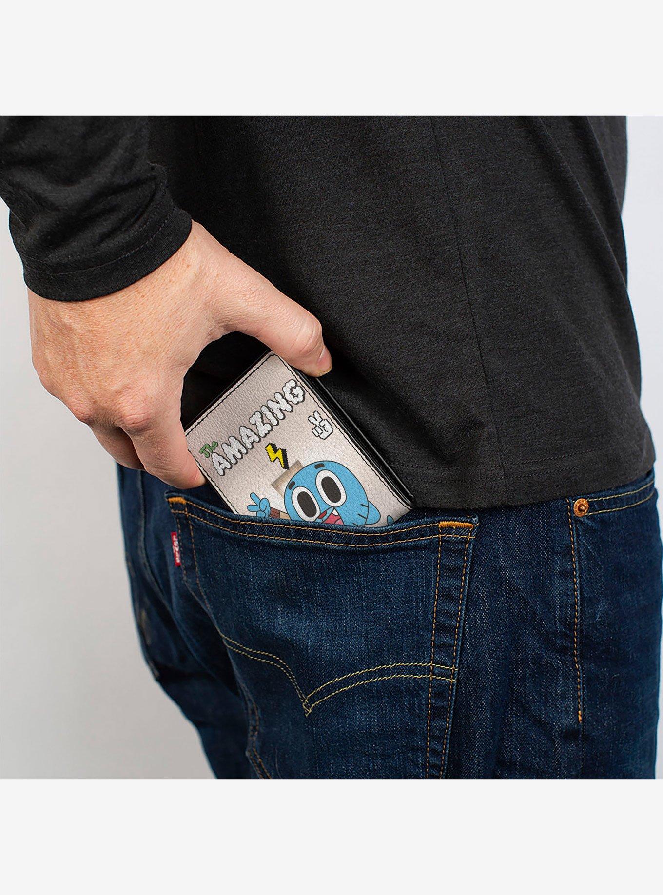 The Amazing World of Gumball Peace Pose with Darwin Bifold Wallet, , alternate - view 5