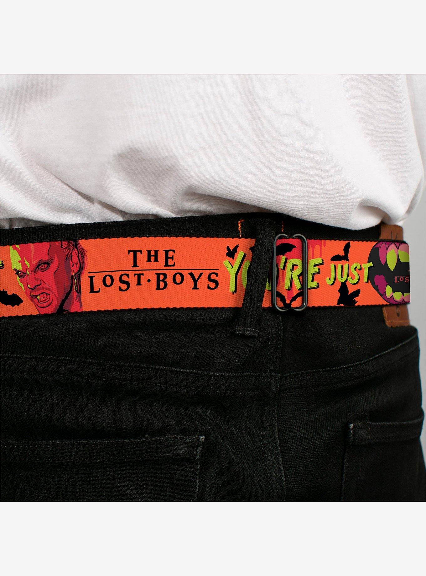 The Lost Boys You're Just My Blood Type David Pose Seatbelt Buckle Belt, ORANGE, alternate - view 4