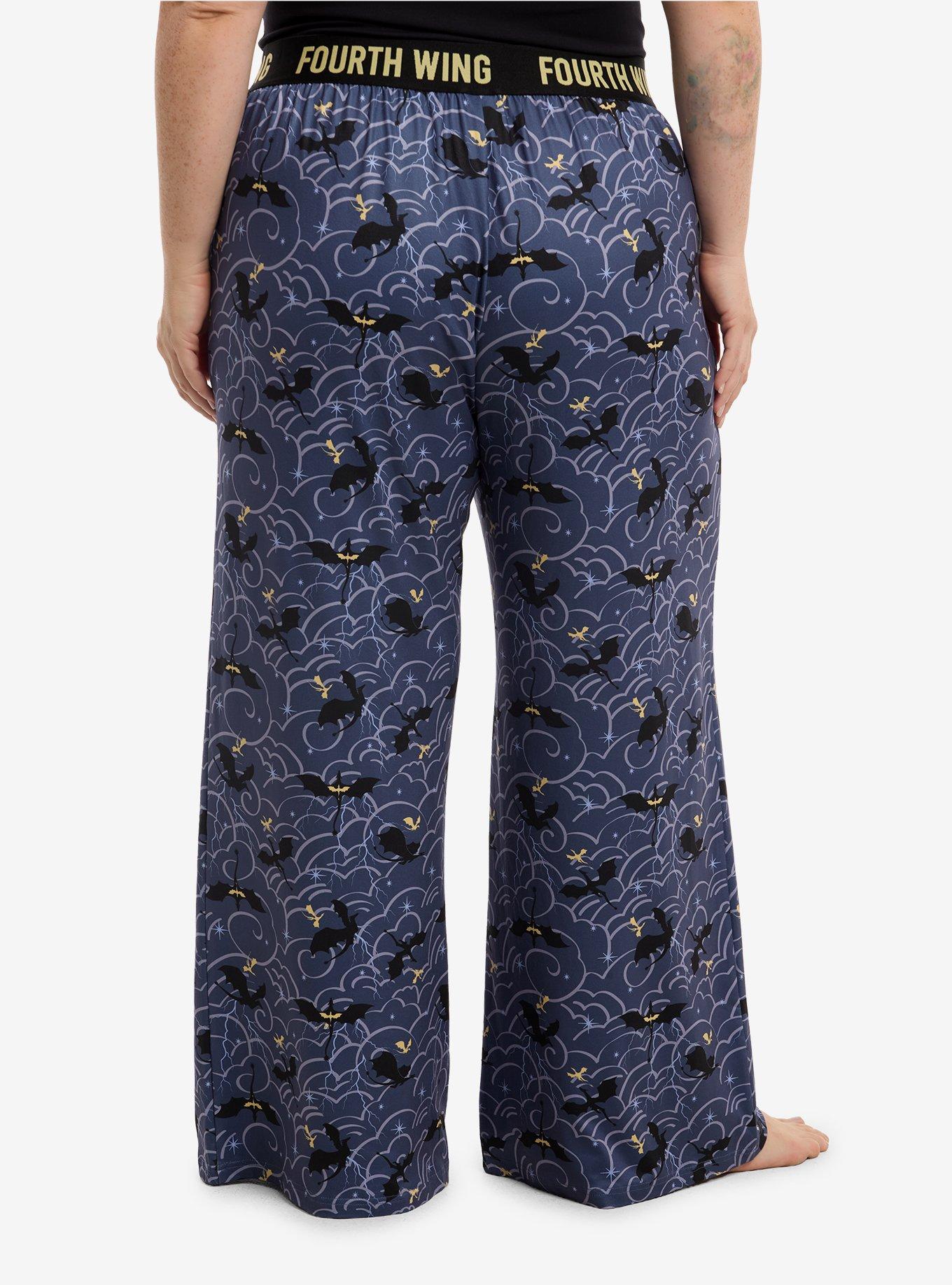 Fourth Wing Dragons Plus Size Pajama Pants, MULTI, alternate - view 2