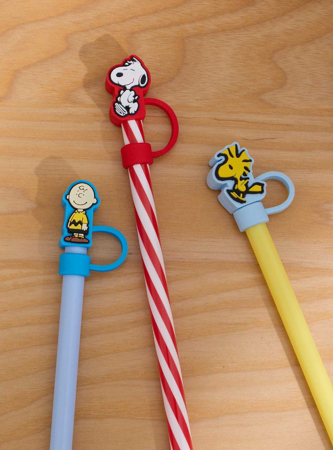 Peanuts Characters Straw & Topper Set