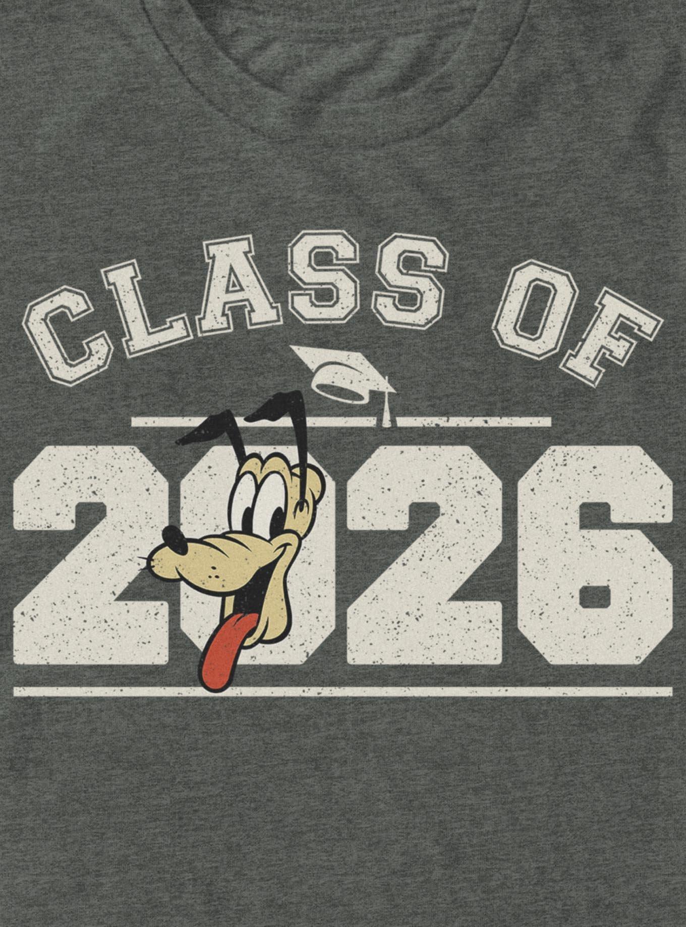 Disney Mickey Mouse Grad Pluto Class Of 2026 T-Shirt, , hi-res