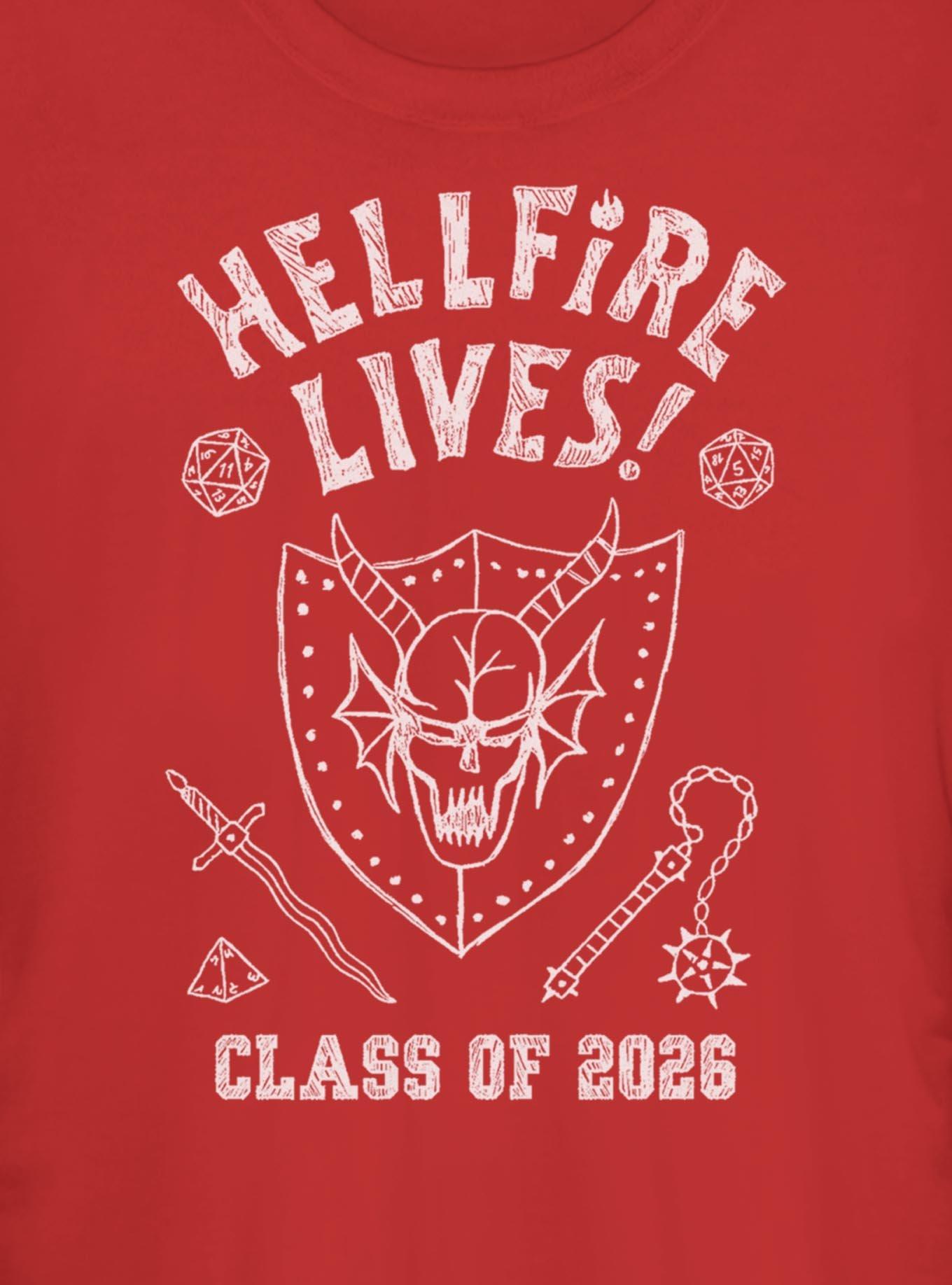 Stranger Things Hellfire Marker Class Of 2026 Girls T-Shirt, , hi-res