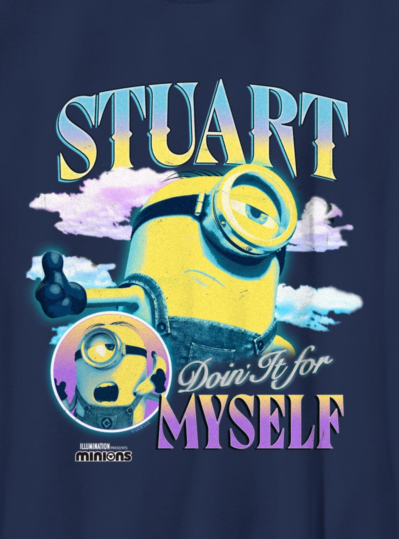 Minions Stuart Doin' It For Myself Youth T-Shirt
