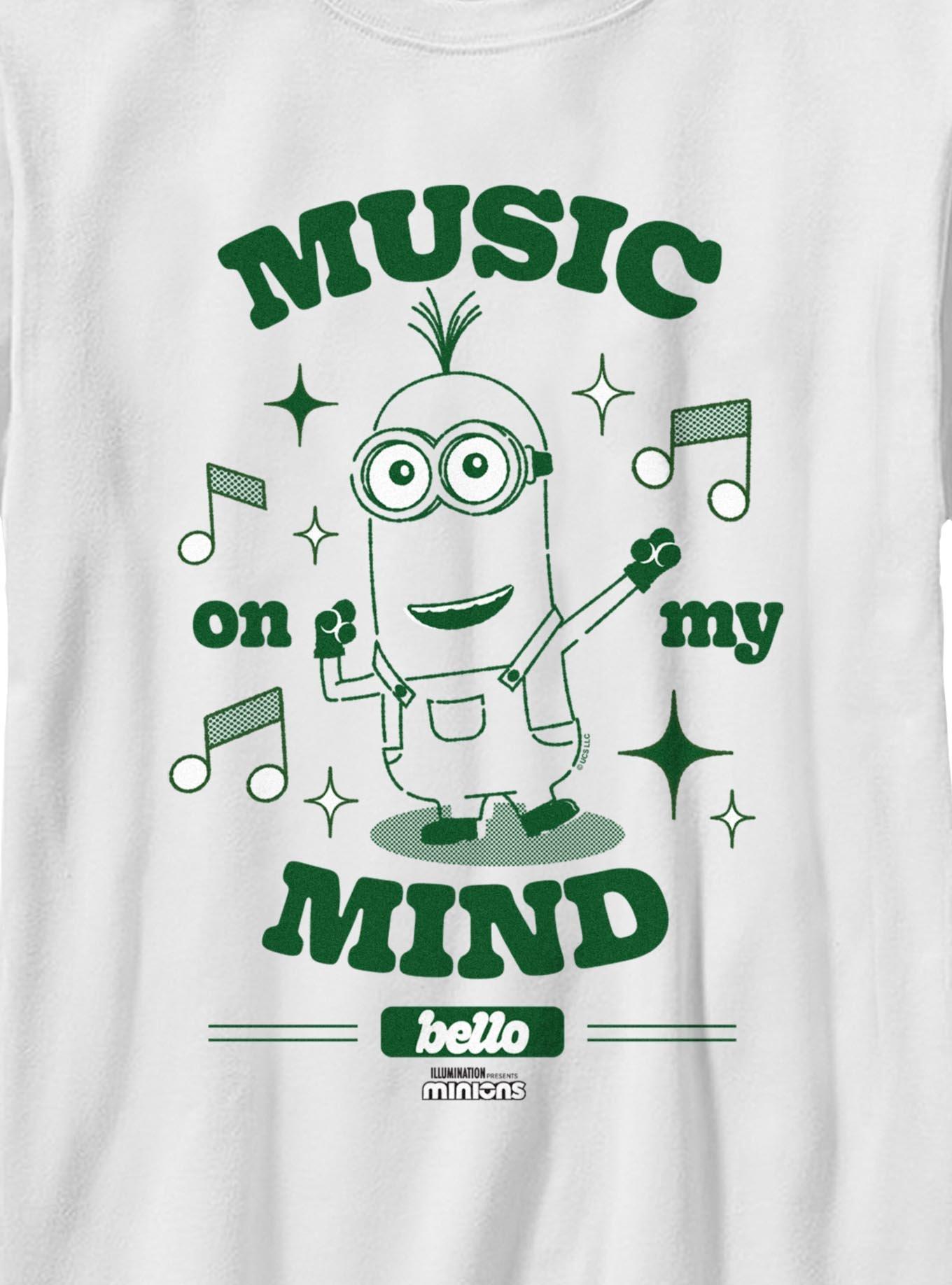 Minions Music On My Mind Bello Youth T-Shirt, , hi-res