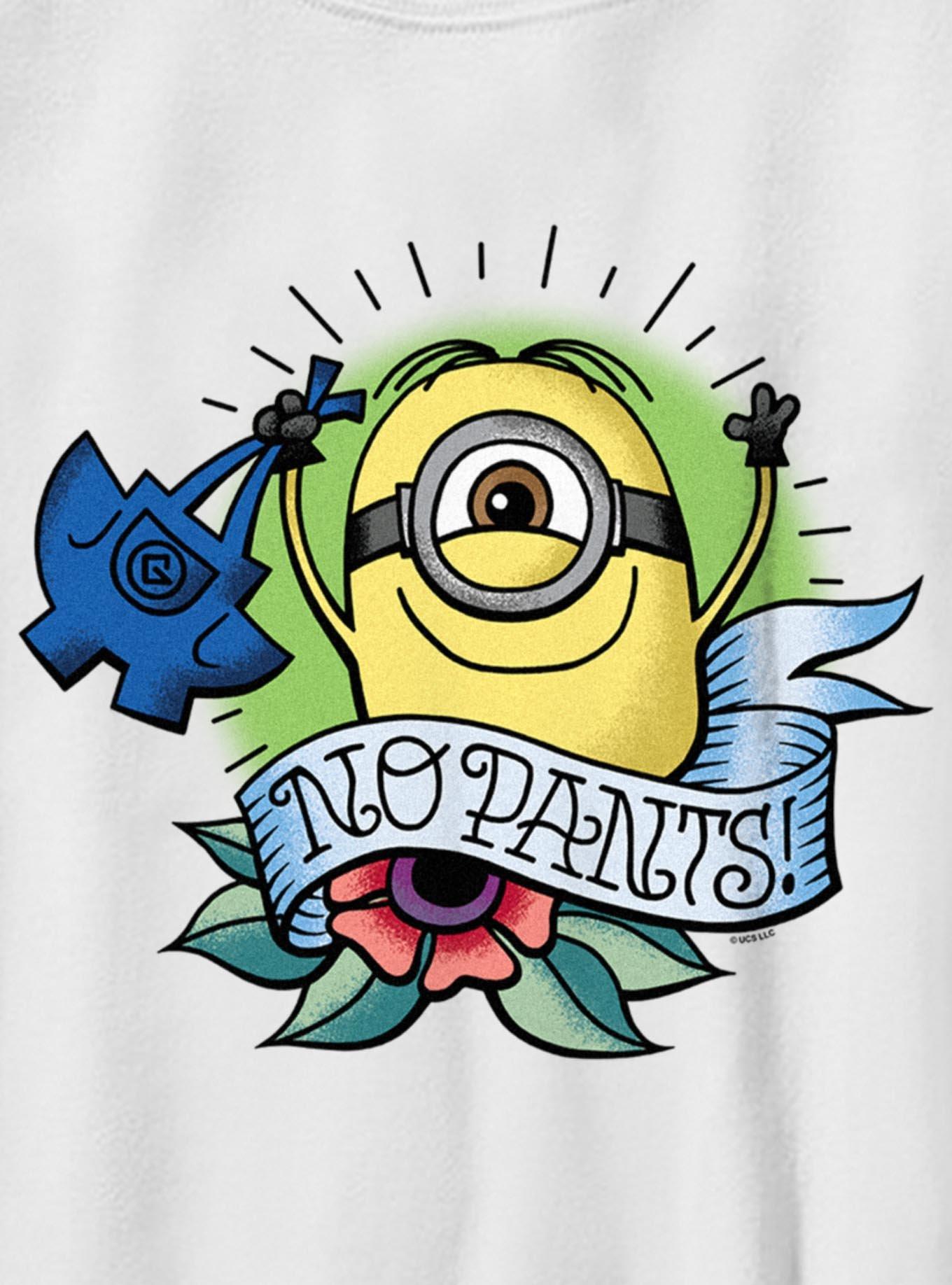 Minions No Pants Tattoo Style Youth T-Shirt