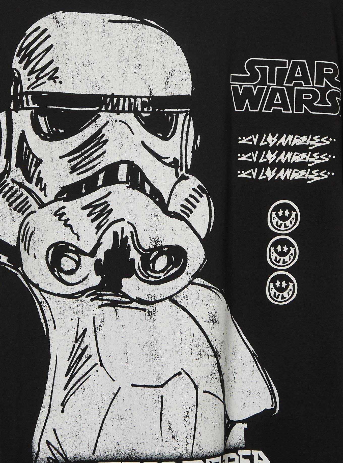Star Wars Stormtrooper T-Shirt - BoxLunch Exclusive, BLACK, alternate - view 4