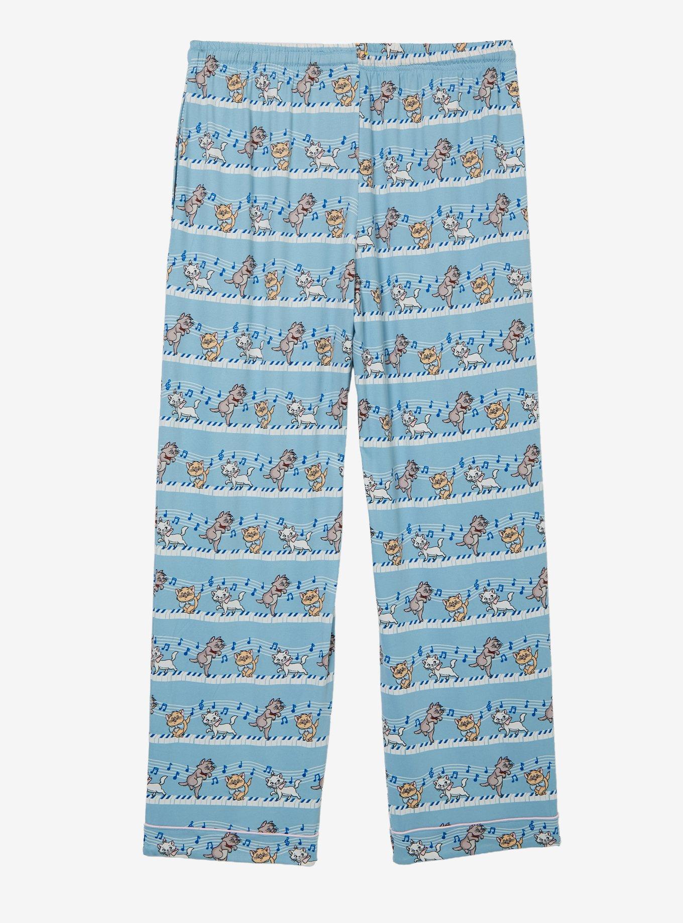 Disney The Aristocats Kittens Piano Allover Print Sleep Pants - BoxLunch Exclusive, BROWN, alternate - view 2