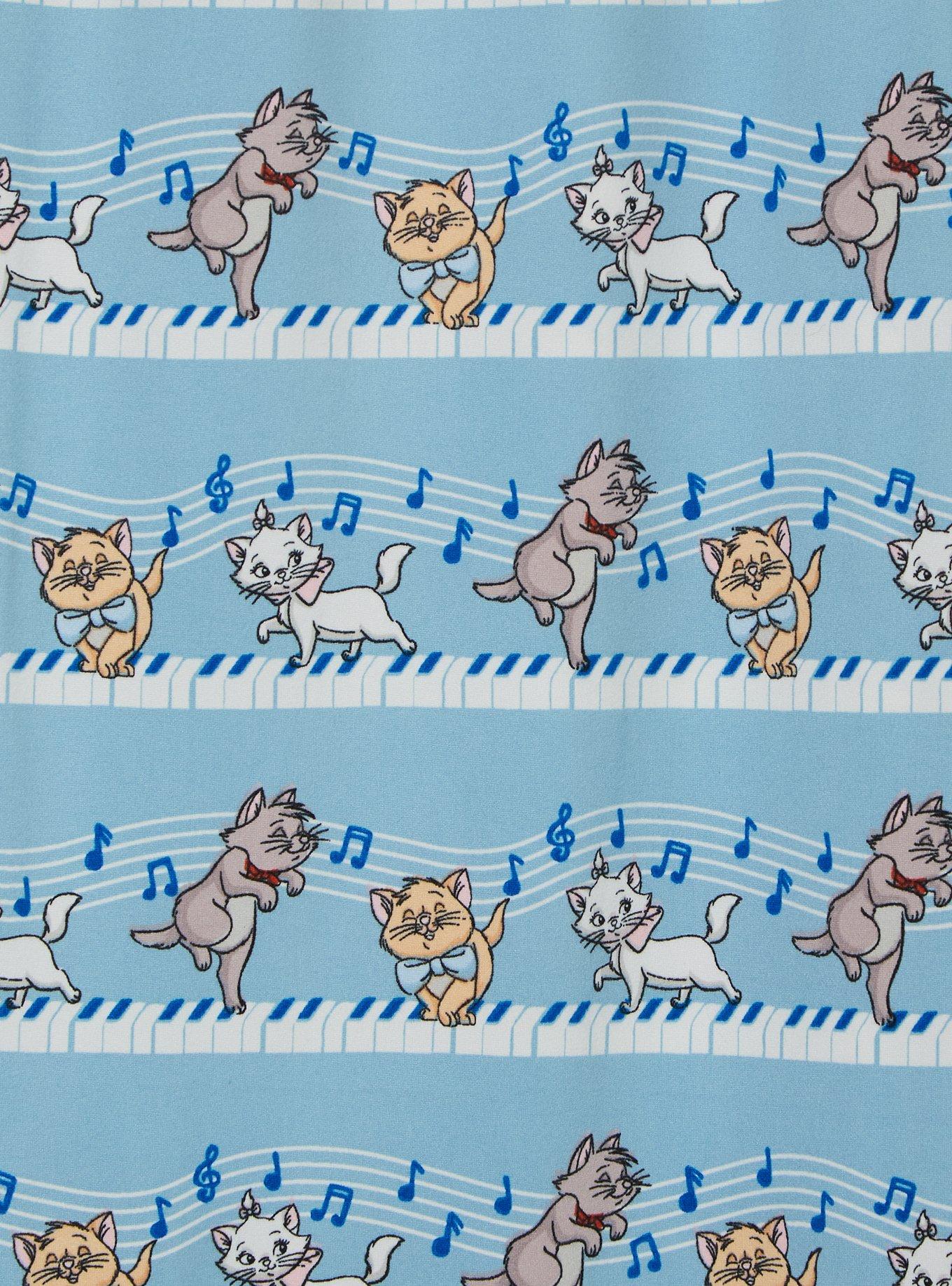 Disney The Aristocats Kittens Piano Allover Print Sleep Pants - BoxLunch Exclusive, BROWN, alternate - view 3