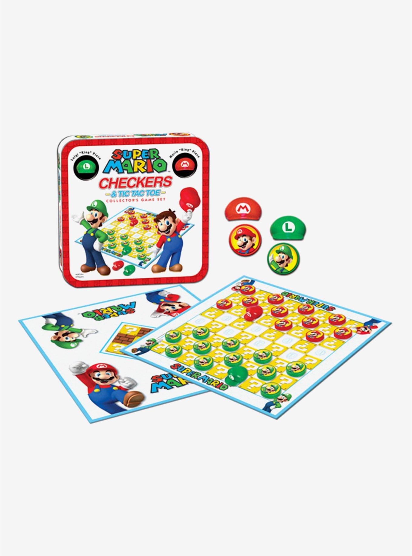 Nintendo Super Mario Bros. Checkers & Tic Tac Toe Set, , hi-res
