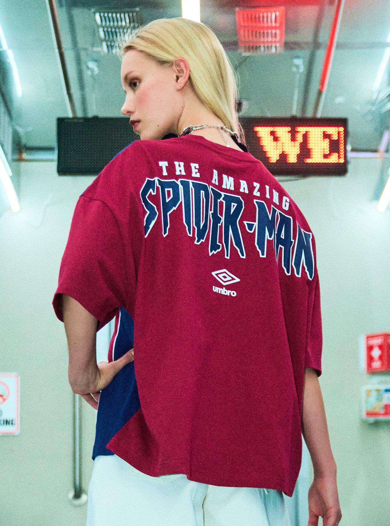 Marvel Spider-Man x Umbro Boxy Fit T-Shirt — BoxLunch Exclusive