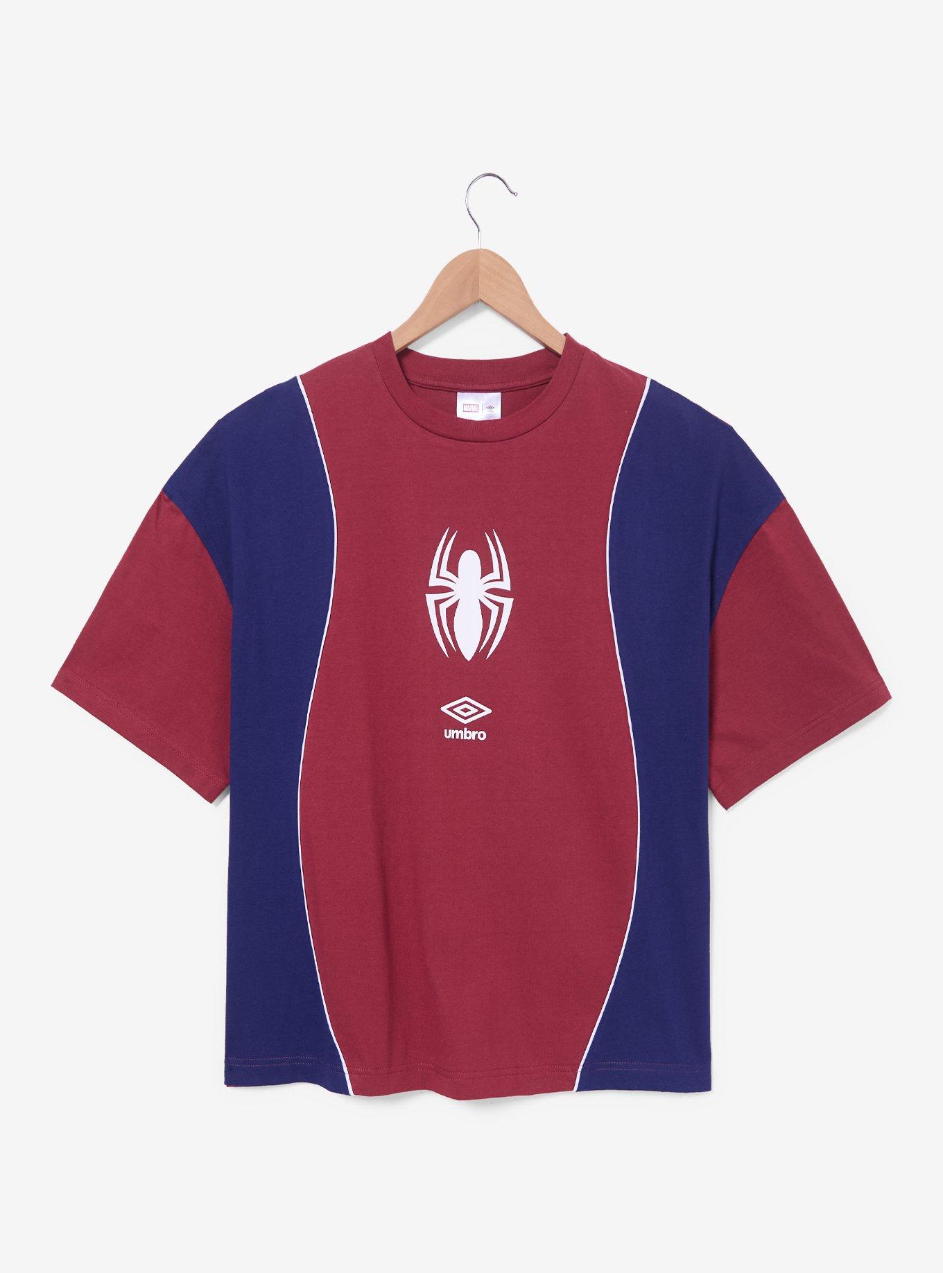 Marvel Spider-Man x Umbro Boxy Fit T-Shirt &mdash; BoxLunch Exclusive, RED, alternate - view 3