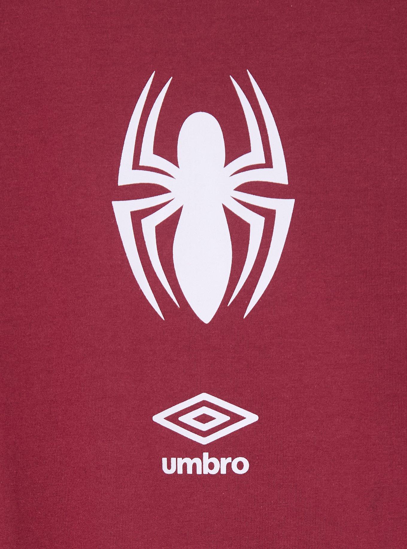 Marvel Spider-Man x Umbro Boxy Fit T-Shirt &mdash; BoxLunch Exclusive, RED, alternate - view 5