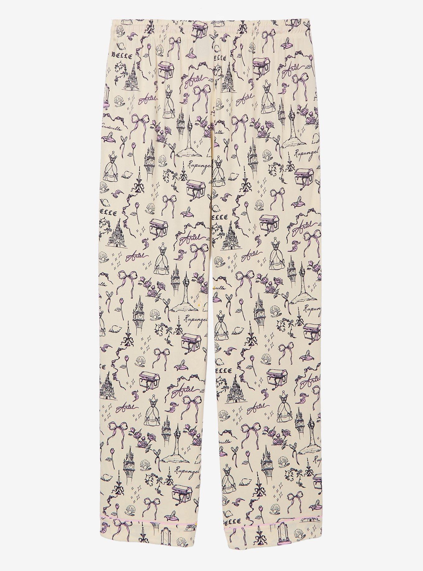 Disney Princess Icons Sketched Sleep Pants &mdash; BoxLunch Exclusive, LAVENDER, alternate - view 2
