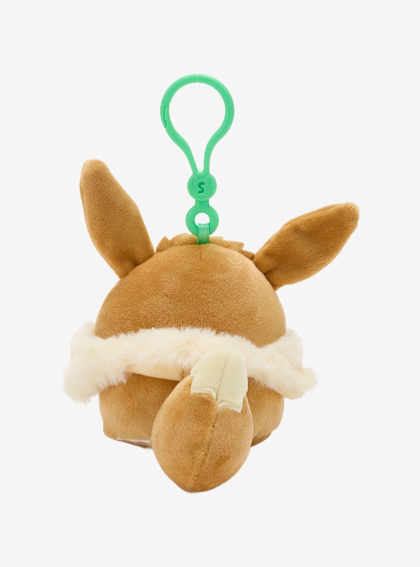 Squishmallows Pok&eacute;mon Eevee Plush Bag Clip, , alternate - view 2