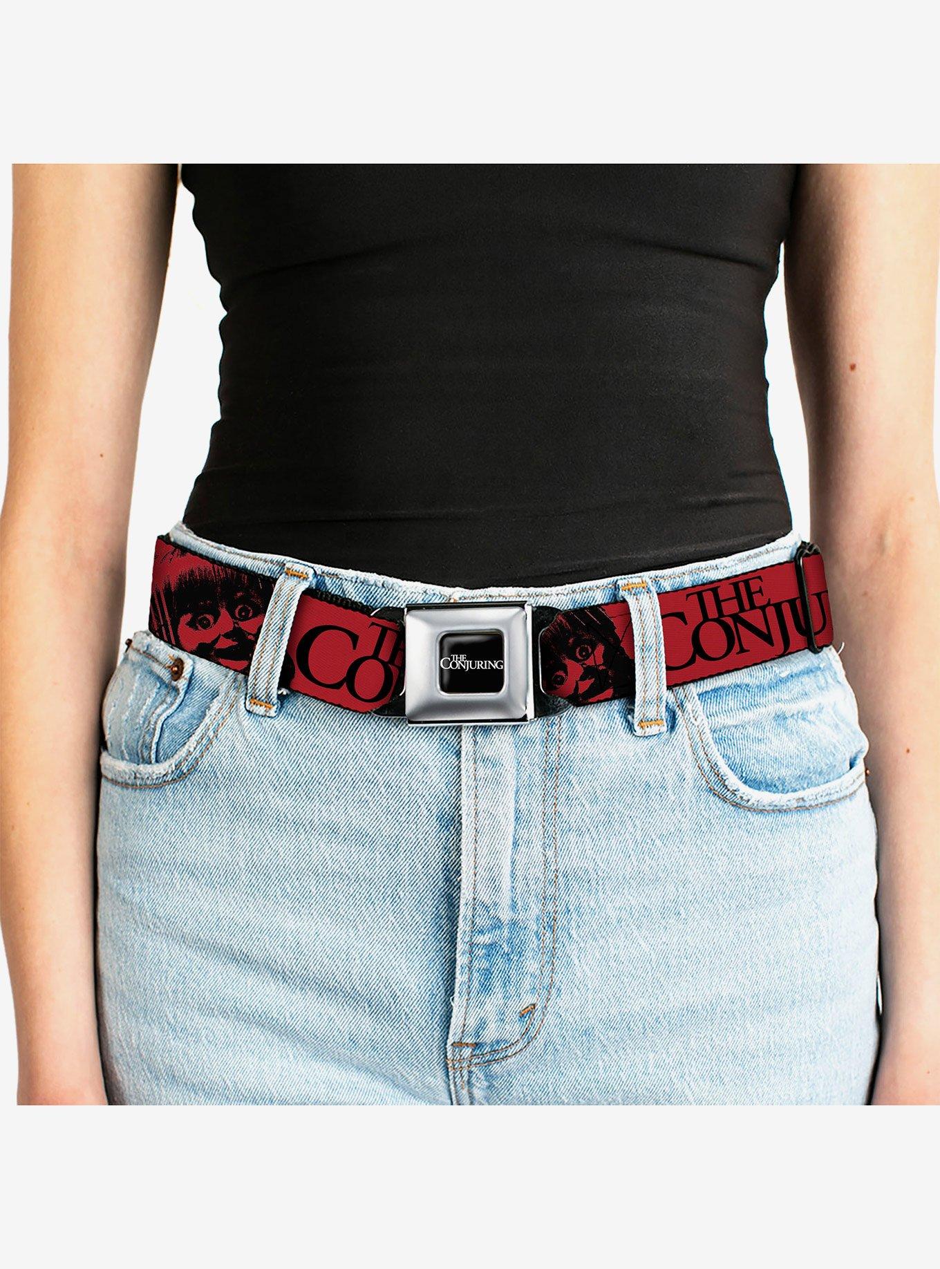 The Conjuring Evil Loves Innocence Annabelle Youth Seatbelt Buckle Belt, , alternate - view 5