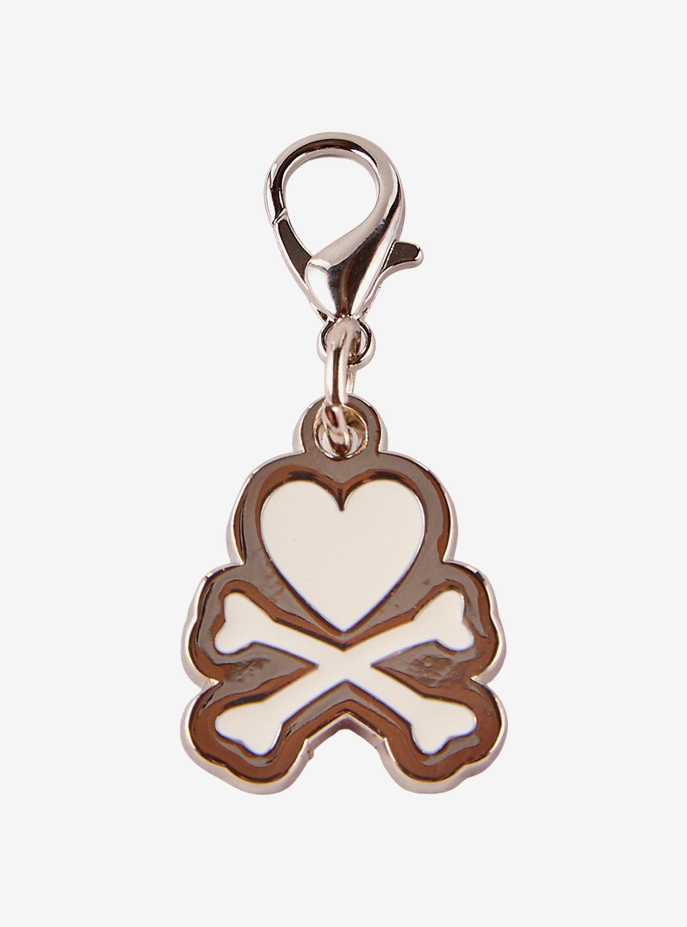 tokidoki Heart Crossbones Logo Pet Collection Collar Charm, , alternate - view 2