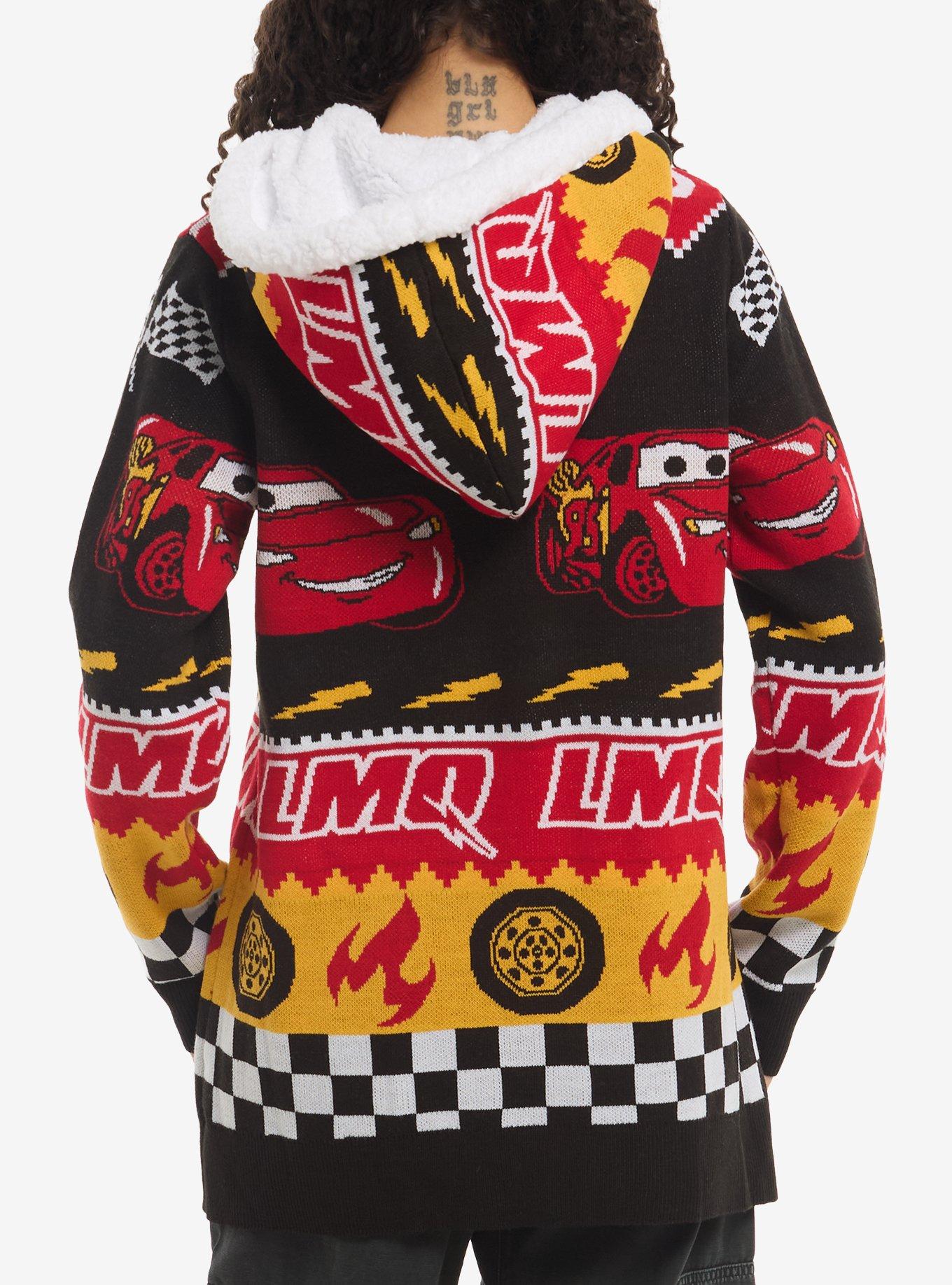 Disney Pixar Cars Fair Isle Sherpa Girls Cardigan, MULTI, alternate - view 2
