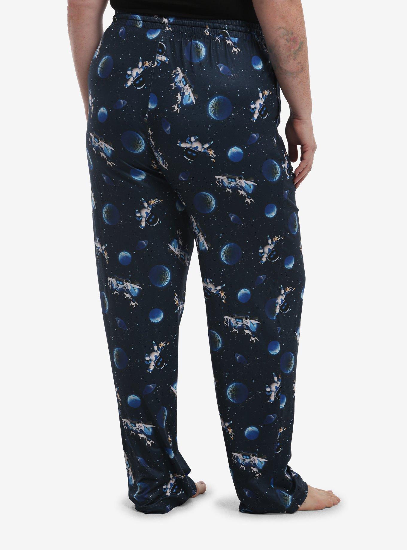 Astro Bot Pajama Pants Plus Size, BLUE, alternate - view 2
