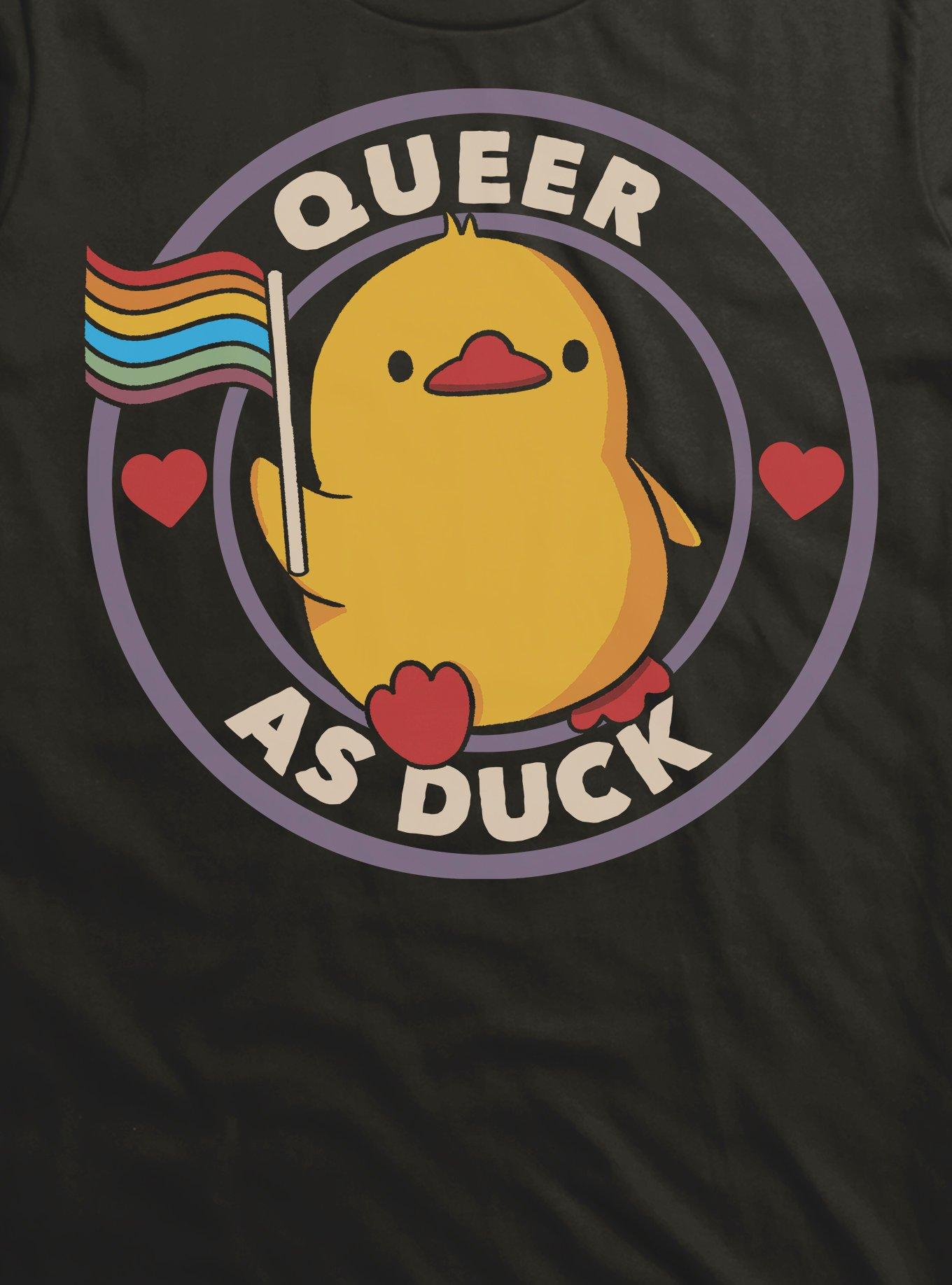 Queer As Duck T-Shirt, BLACK, alternate - view 2