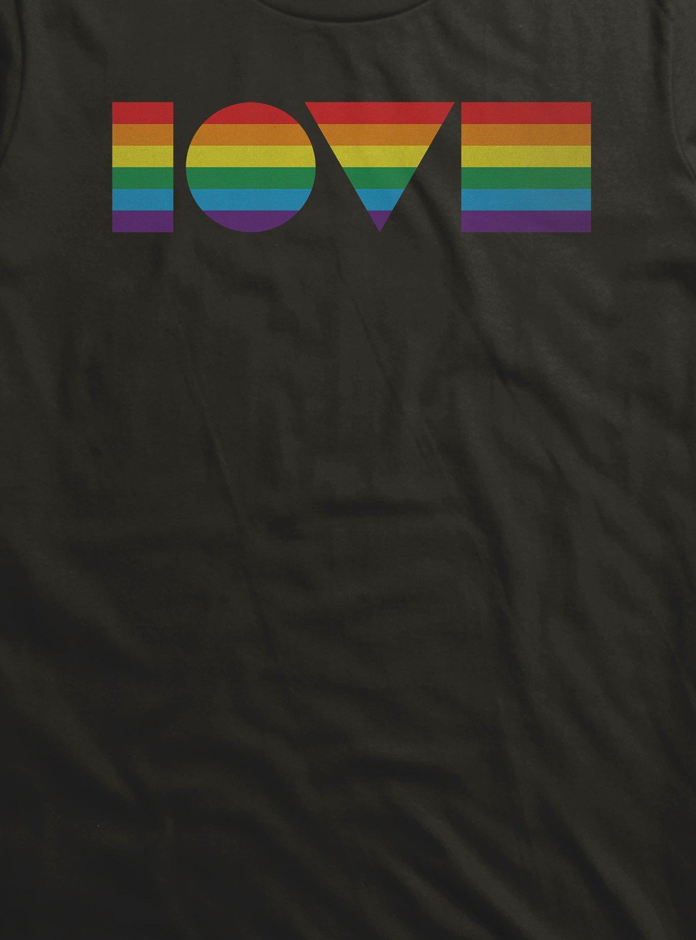 Geometric Love Pride T-Shirt, , hi-res