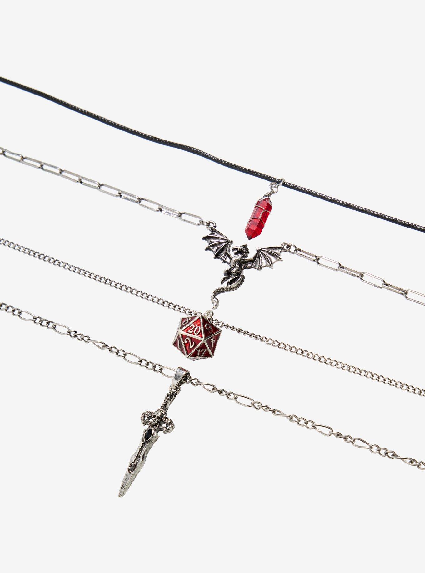 Dragon Dice Sword Necklace Set, , alternate - view 3