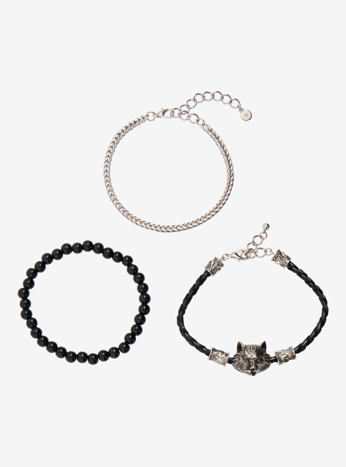 Wolf Head Bracelet Set, , hi-res