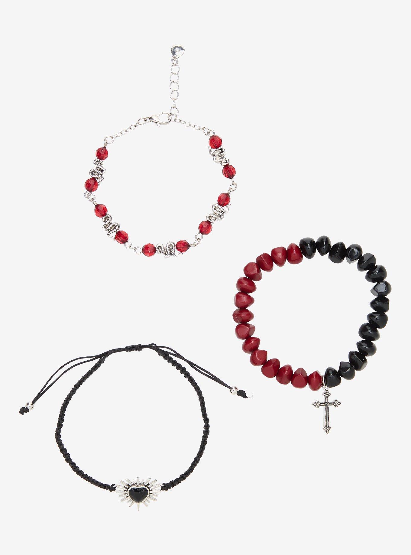 Snake Heart Cross Bracelet Set, , hi-res