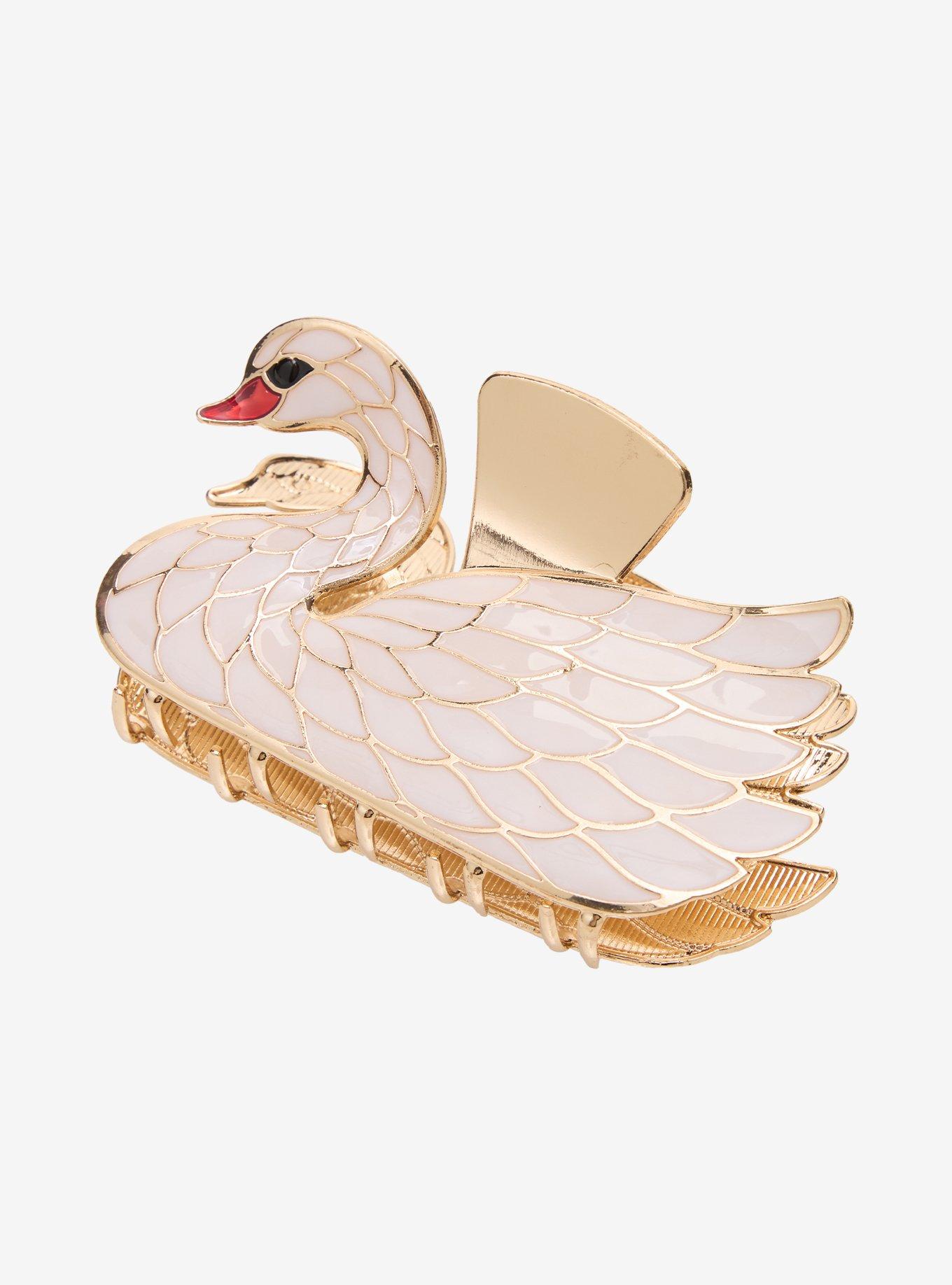 Thorn & Fable Swan Claw Hair Clip, , alternate - view 3