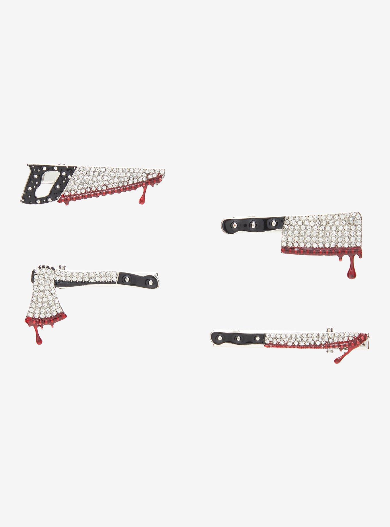 Bloody Weapons Rhinestone Hair Clip Set, , hi-res