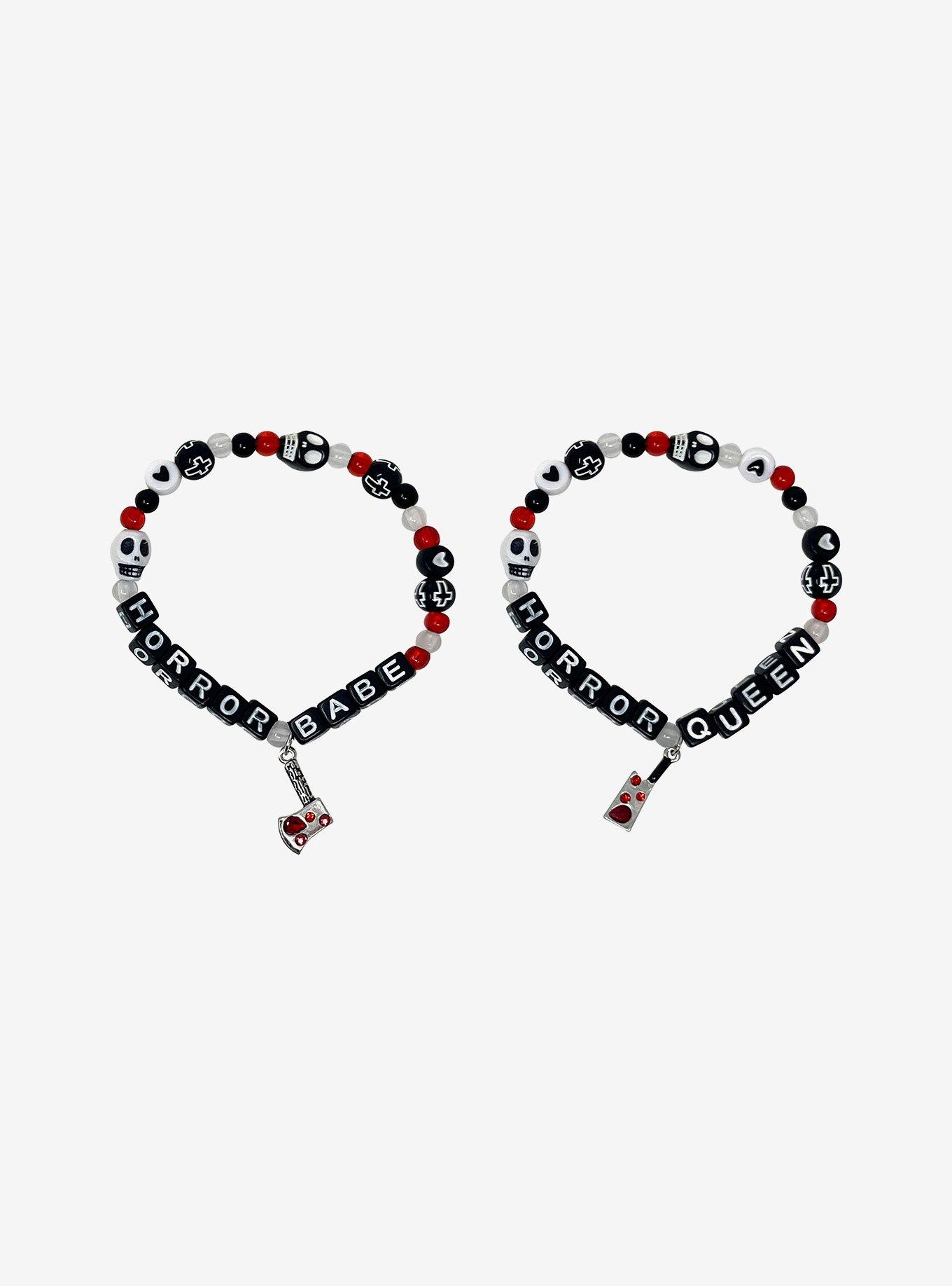 Horror Queens Best Friend Bead Bracelet Set, , hi-res