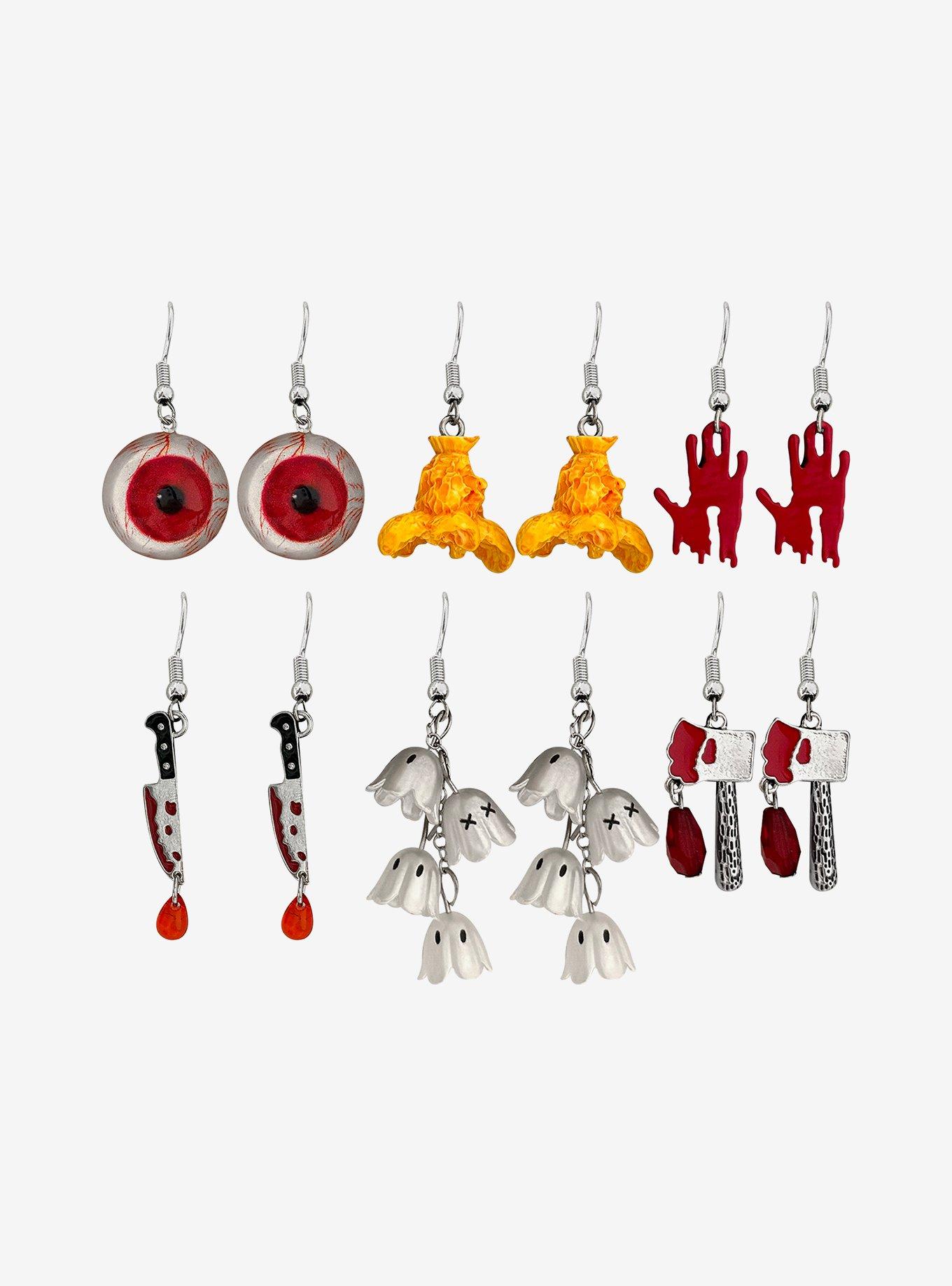 Horror Movie Club Drop Earring Set, , hi-res