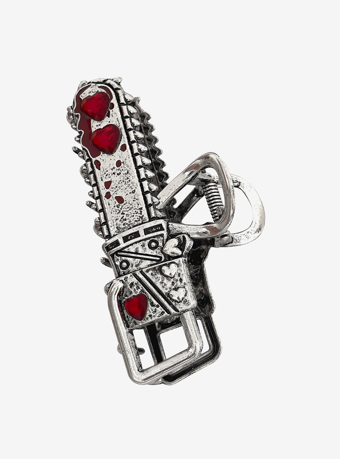 Bloody Chainsaw Claw Hair Clip, , hi-res