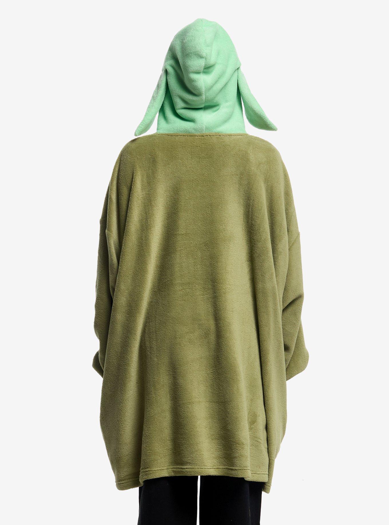 Star Wars The Mandalorian Grogu Fuzzy Oversized Hoodie, , alternate - view 3