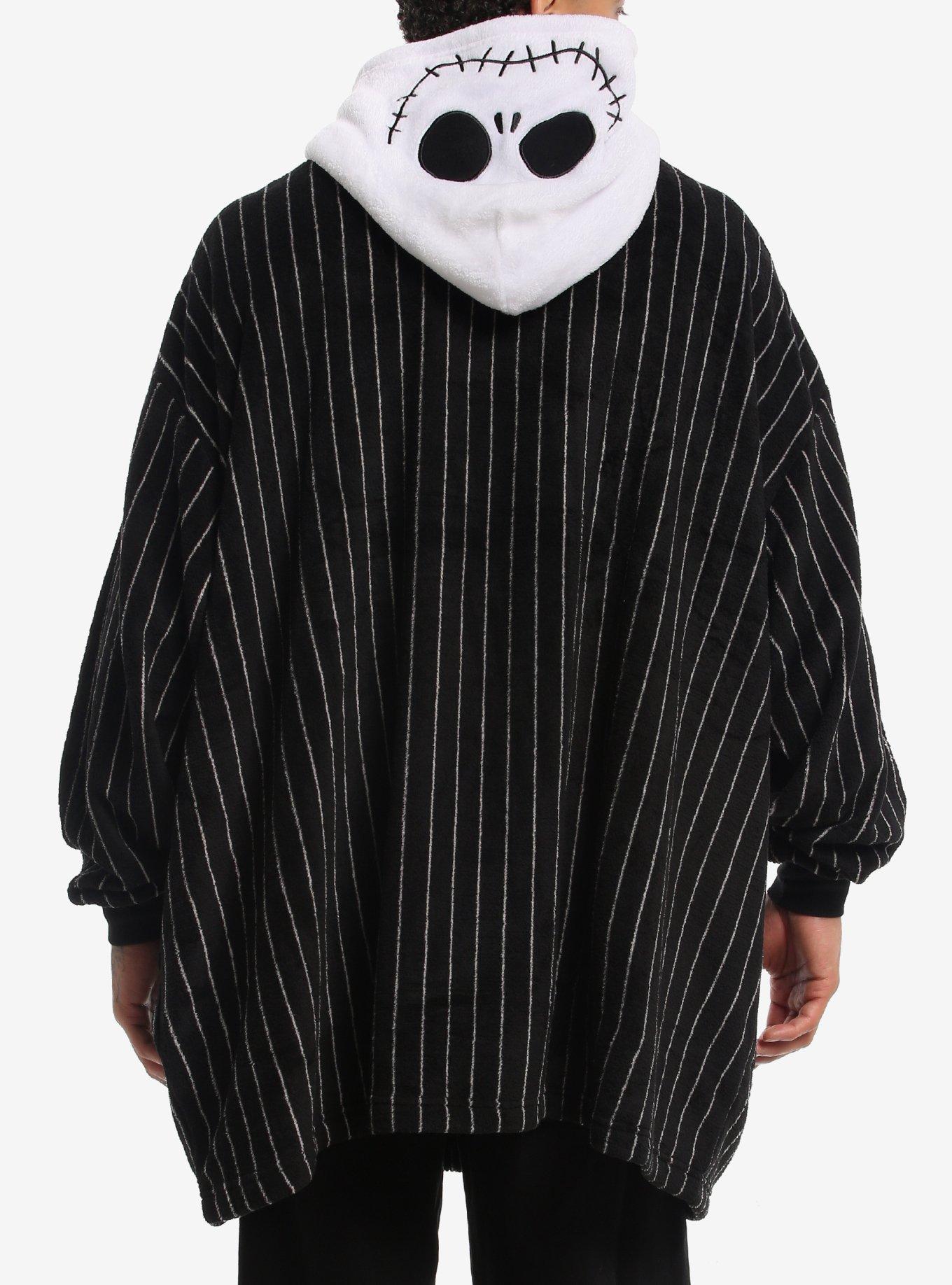 The Nightmare Before Christmas Jack Fuzzy Oversized Hoodie, , alternate - view 3
