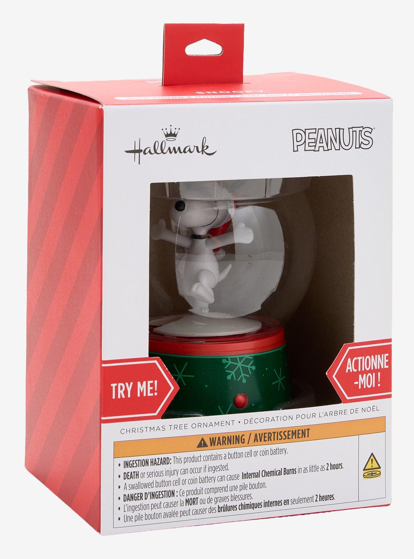 Hallmark Peanuts Snoopy Snow Globe Music Ornament, , alternate - view 4