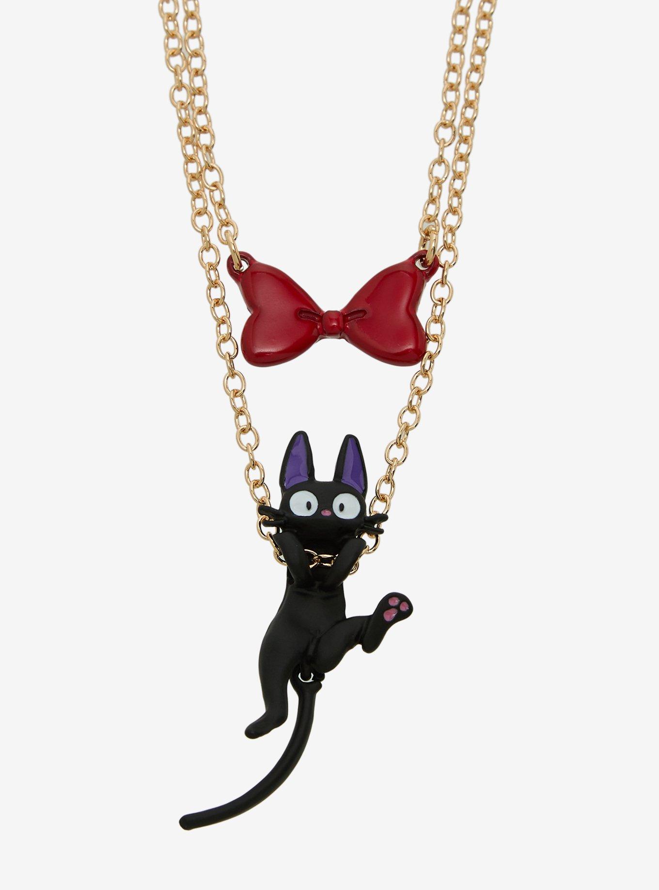 Studio Ghibli&reg; Kiki's Delivery Service Jiji Bow Necklace Set, , alternate - view 3