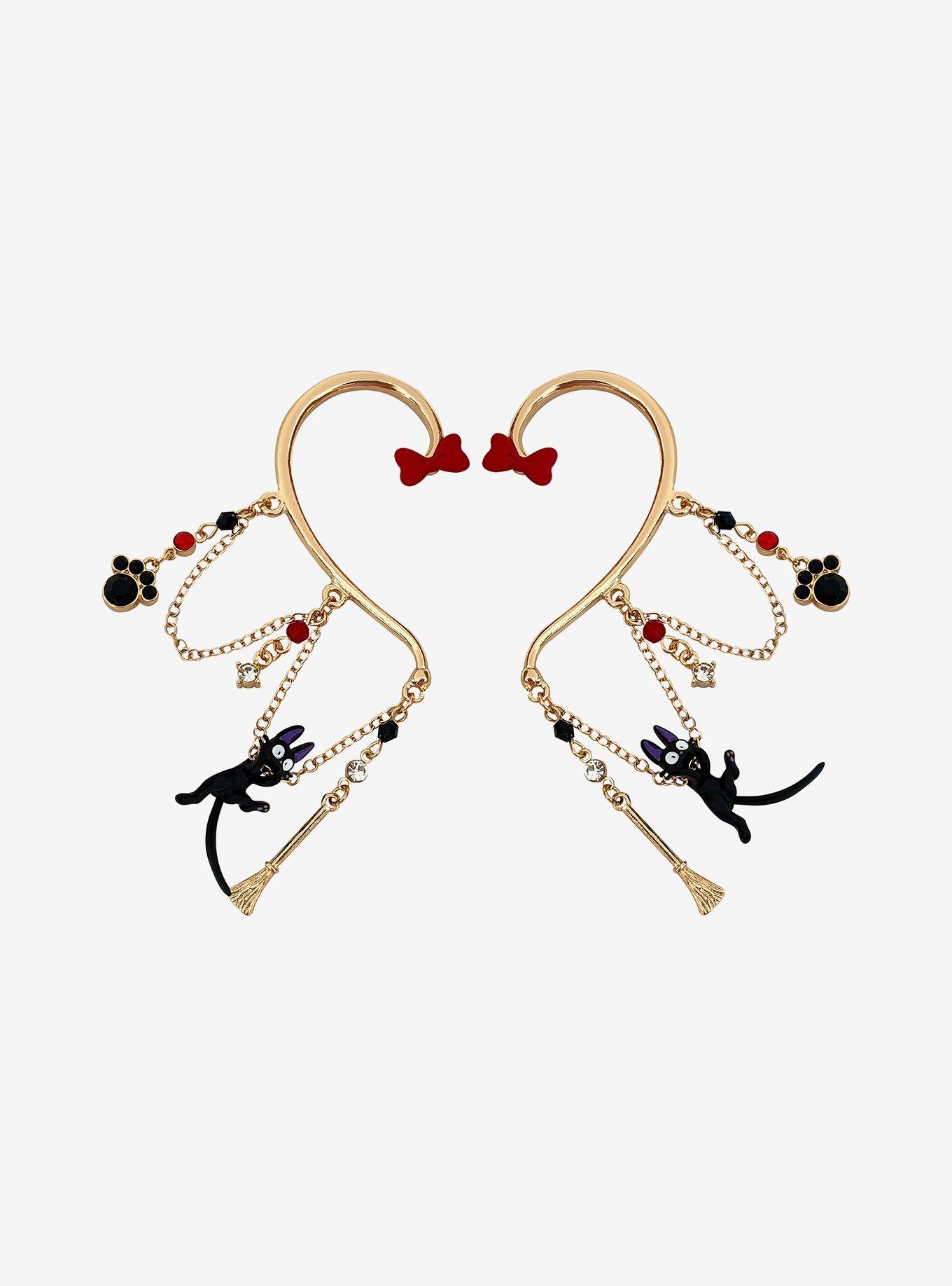 Studio Ghibli&reg; Kiki's Delivery Service Jiji Ear Cuff Set, , alternate - view 2