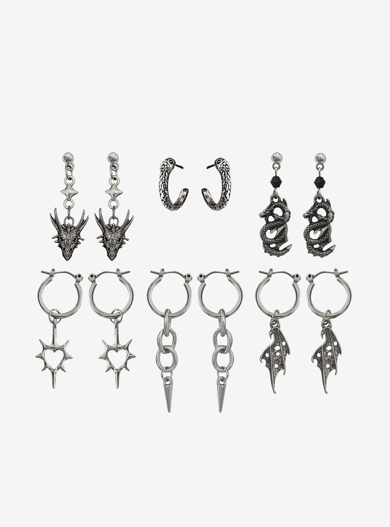 Gothic Dark Creature Earring Set, , hi-res